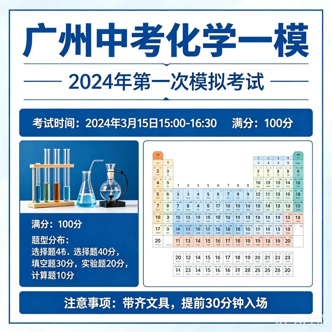 重磅消息 | 2026年广州中考全套理科一模卷 第3张