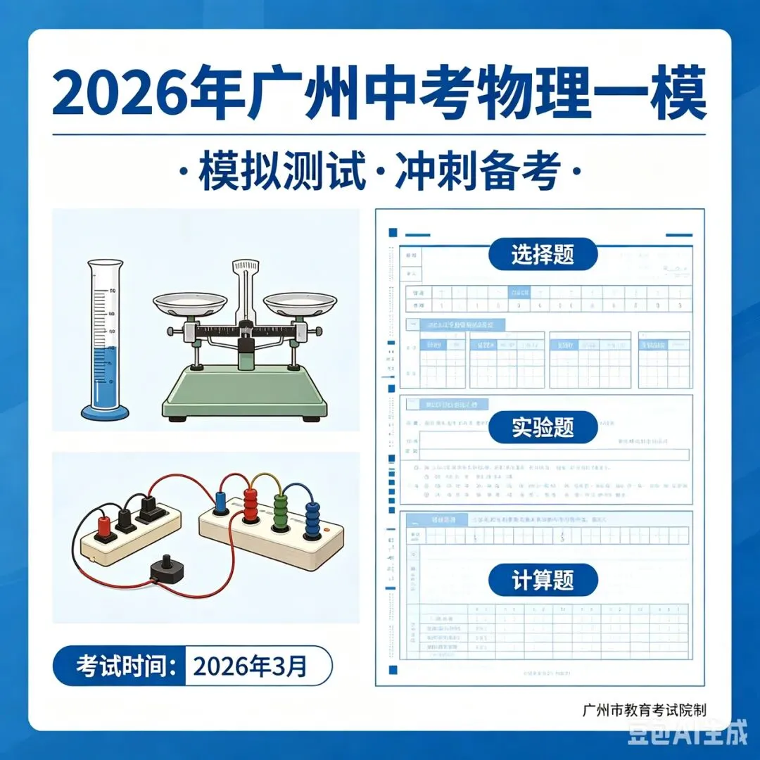 重磅消息 | 2026年广州中考全套理科一模卷 第5张