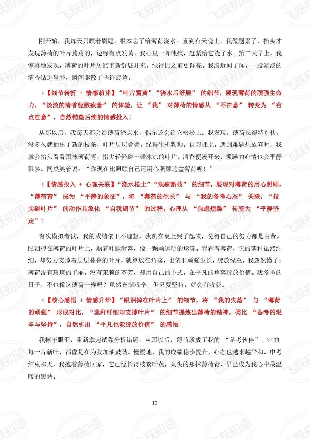 2026中考作文成长感悟主题押题预测——“成长感悟”主题8 篇高分作文(课件+指导+高分范文) 第10张