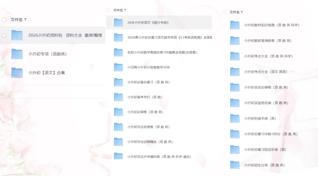 【2026小升初】小升初复习备考试卷合集资料免费分享,考点汇总、预测卷、考前冲刺卷、模拟卷、押题卷、必刷卷、考前冲刺合集 可下载 第1张