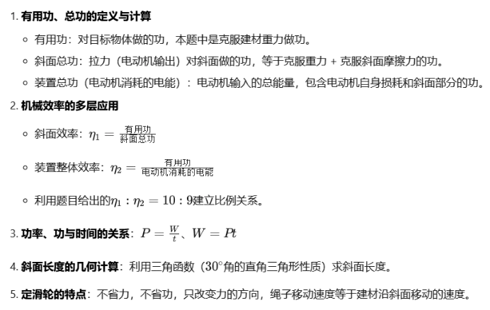2026中考物理压轴题系列(十三):功、功率与机械效率的力学综合计算题 第7张