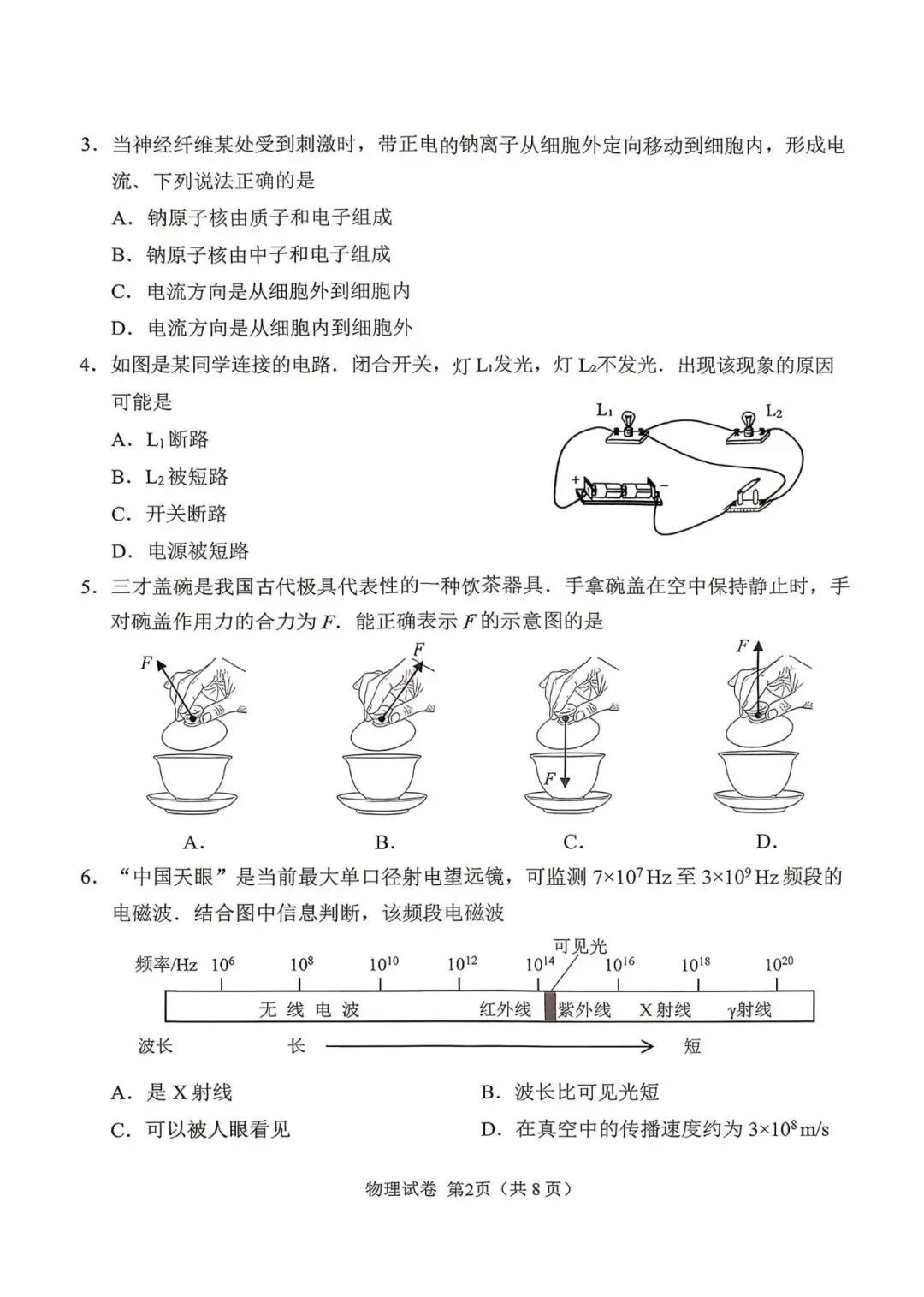 26年广州中考一模物理真题 第2张