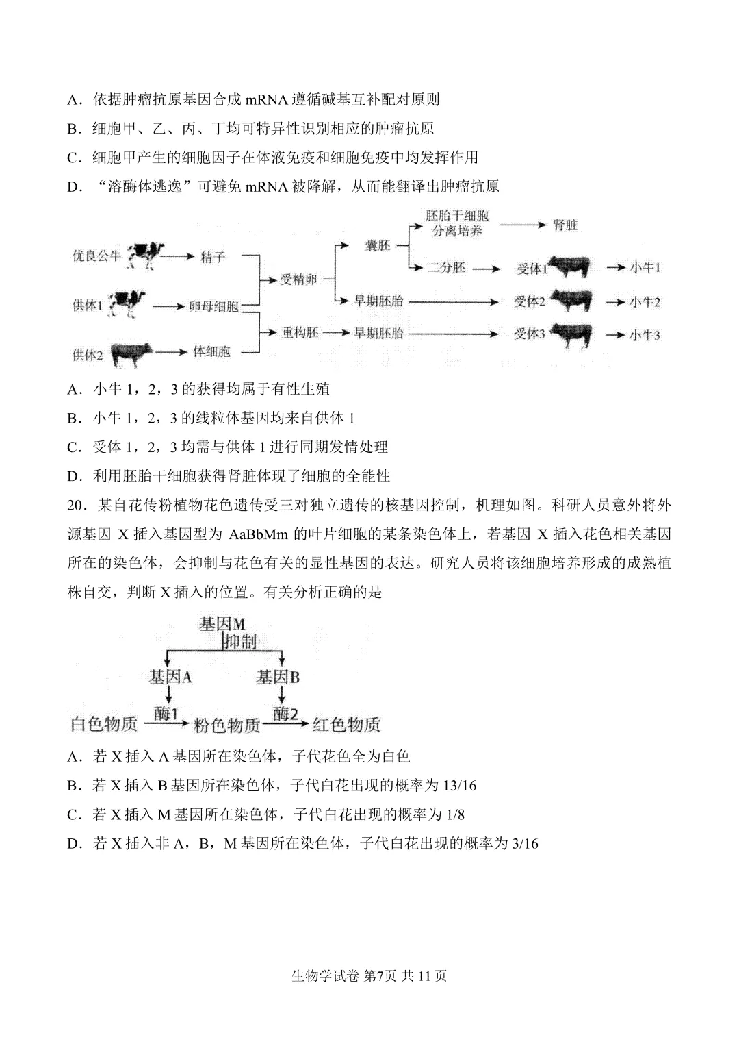 内蒙古呼和浩特市2026届第二次模拟考试生物试题 第8张