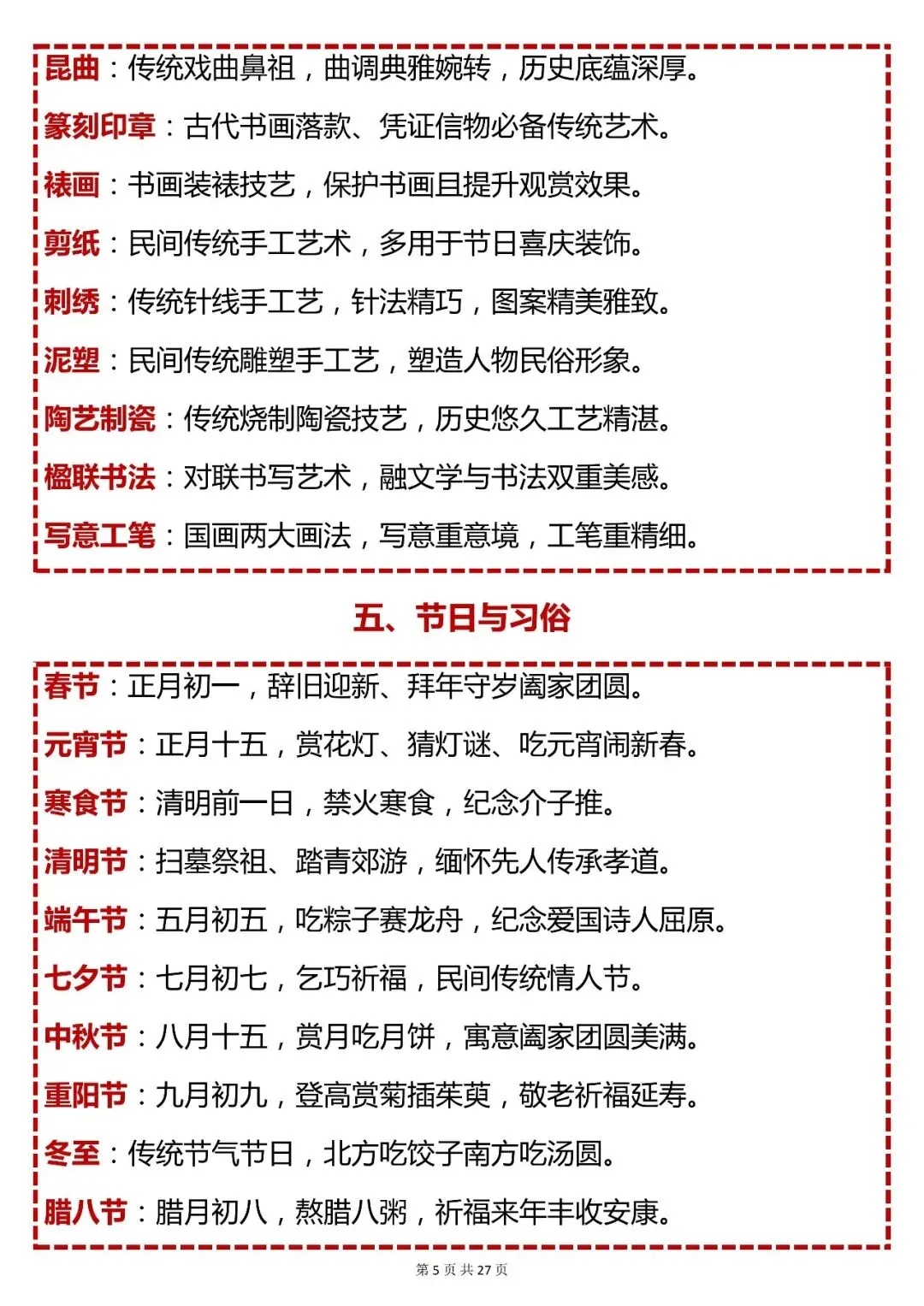 中考语文必背【初中语文必考 500 个分类常见文化常识】,快收藏 第5张