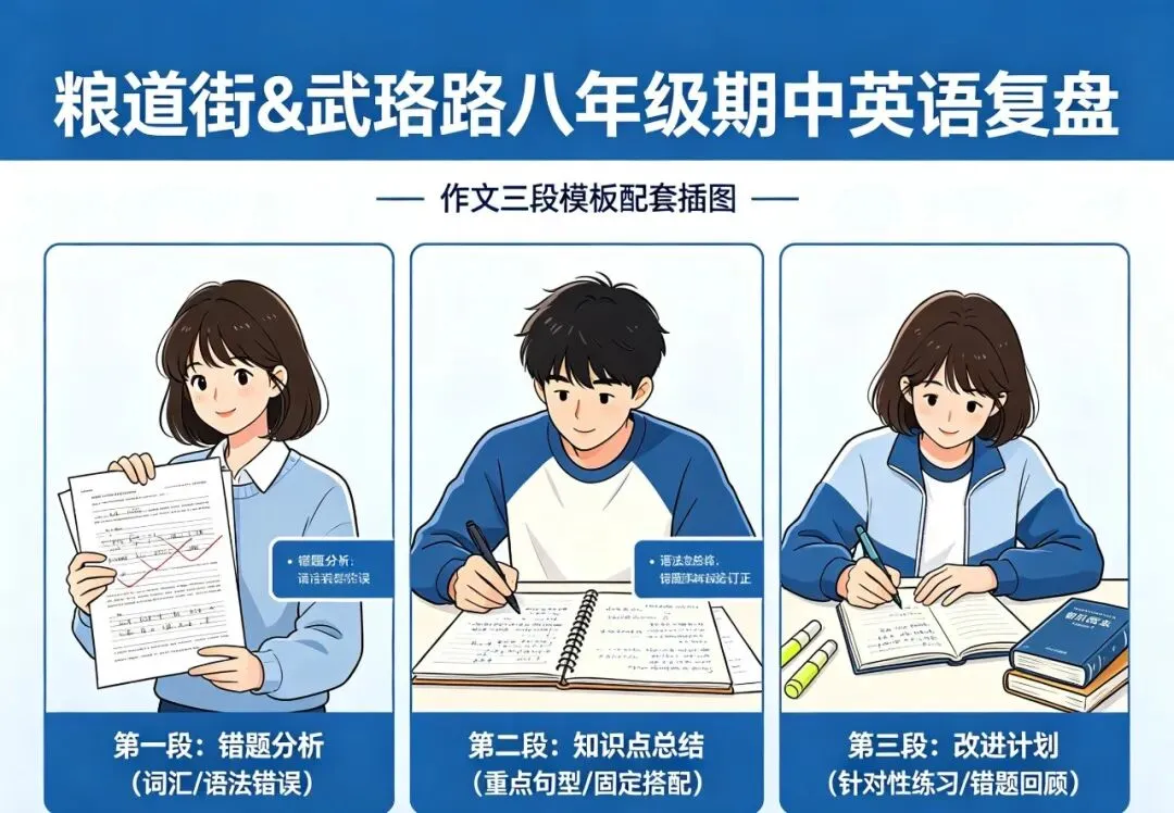 看了粮道街和武珞路八年级期中真题,真心觉得完形和作文应该这样拿高分,【Loly老师期中复盘分析】 第19张