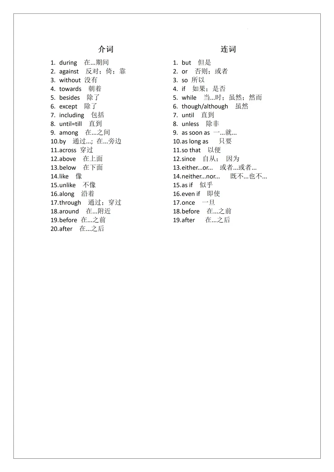 2026 中考必背|英语高频词词性分类整理 直接背 第7张