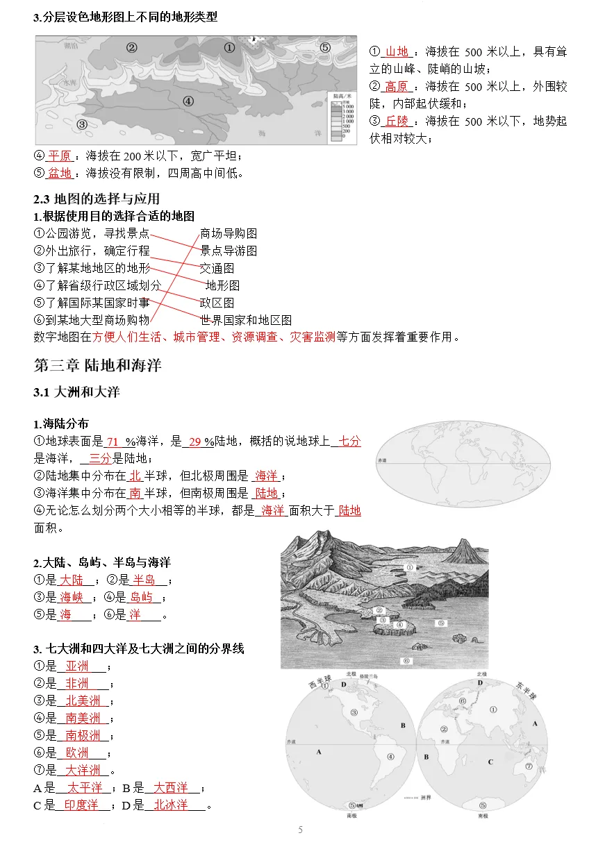 2025-2026版中考地理全册知识总结复习 第12张