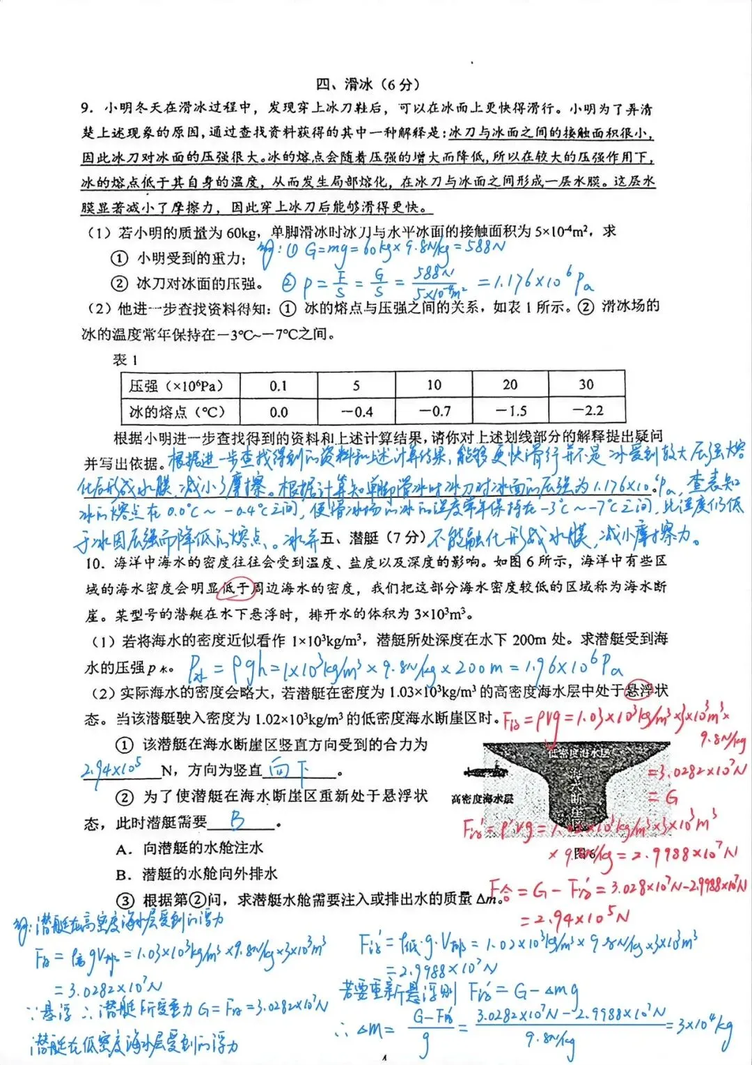 【中考理化二模卷】2026嘉定初三二模物理&化学试卷参考答案 第4张