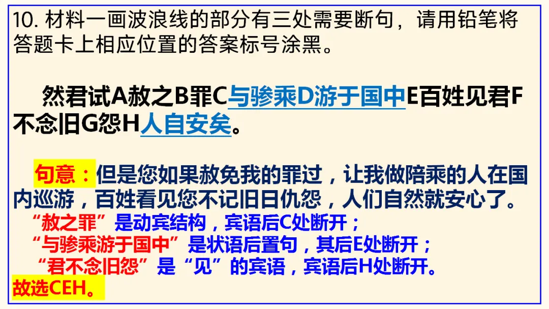 2026届深圳高三二模语文试卷讲评课件 第39张