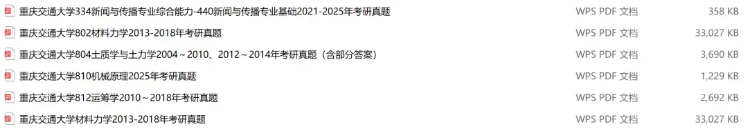 重庆交通大学考研专业课历年真题汇总(含2026真题) 第2张