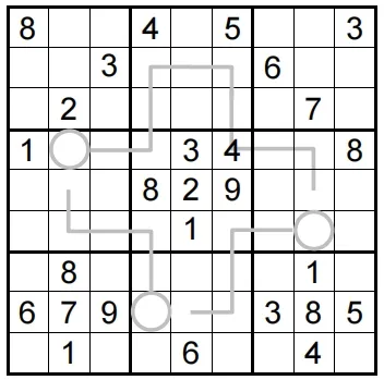 数独竞赛真题-奇偶计数线数独:2026年GP竞赛第四轮第12题(分值50) 第1张