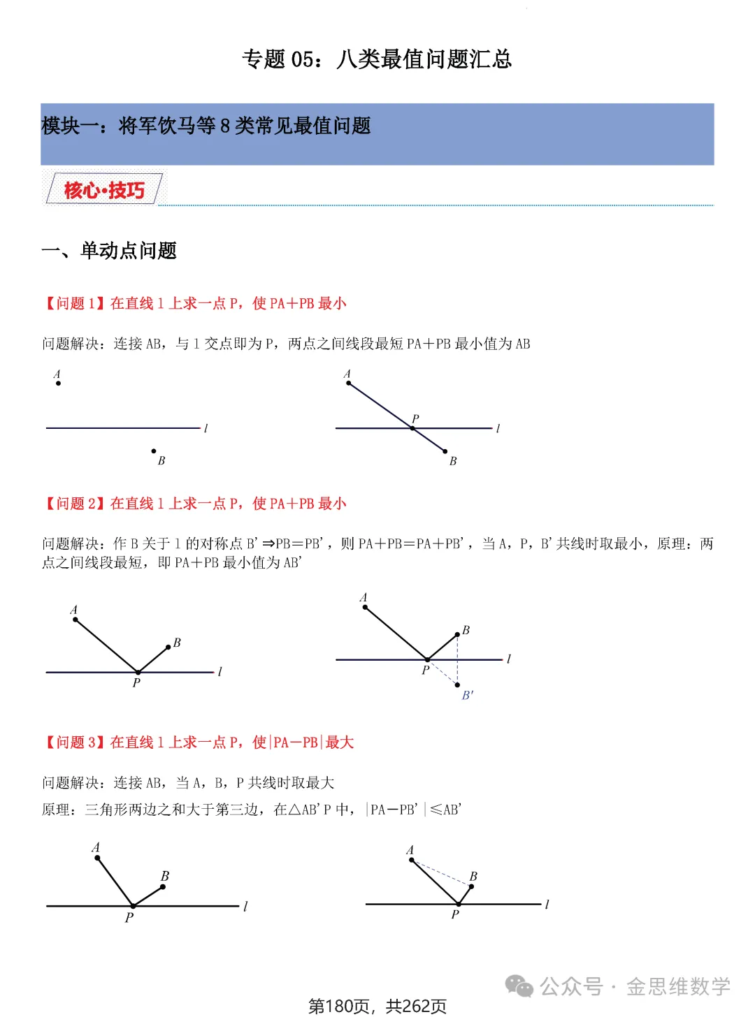 2026届中考压轴题模型·常考题型——8类最值问题 第7张