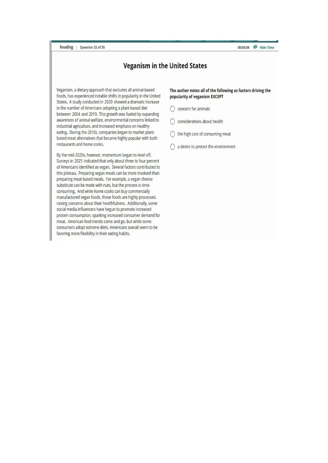 新托福第046套20260415真题(图片版) 第9张