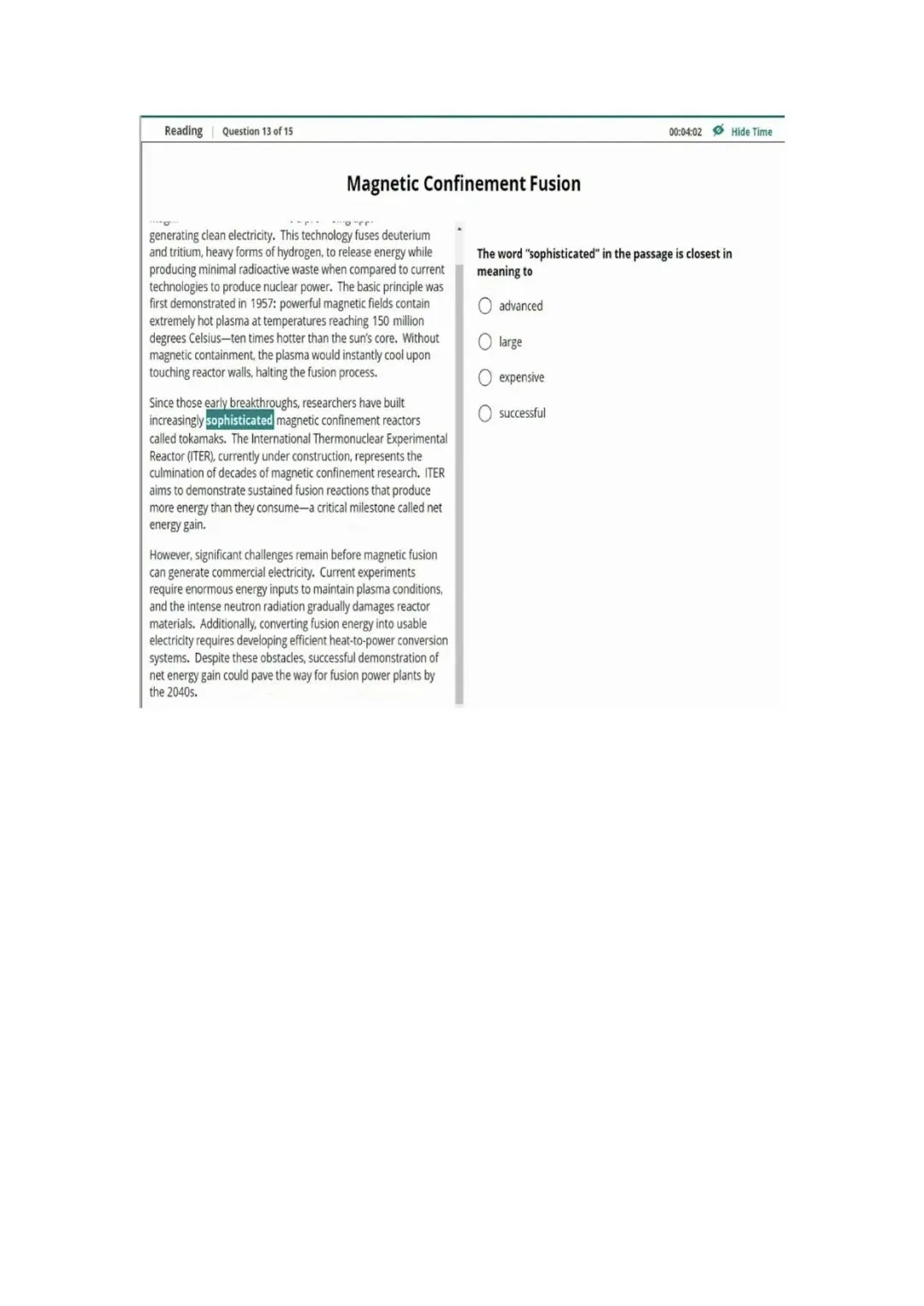 新托福第046套20260415真题(图片版) 第11张