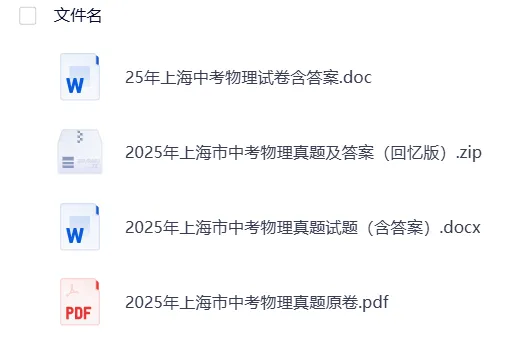 【中考】上海2025年中考真题试卷电子版||试题答案PDF(全科目)中考答案解析 第12张
