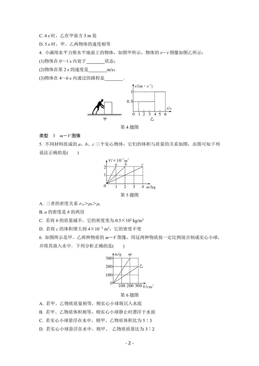 2026中考物理专项复习:图像信息题(附答案) 第2张