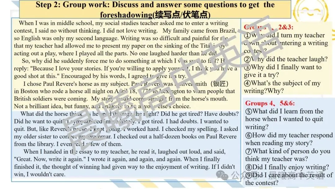 【高考真题系列】2023新高考1&2卷读后续写《写作比赛》 第9张