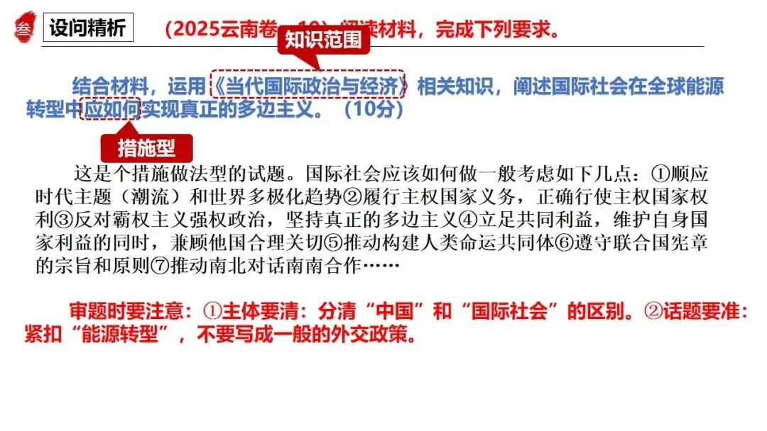 三轮资料之2026跟着真题学答题专题6 当代国际政治与经济 第33张