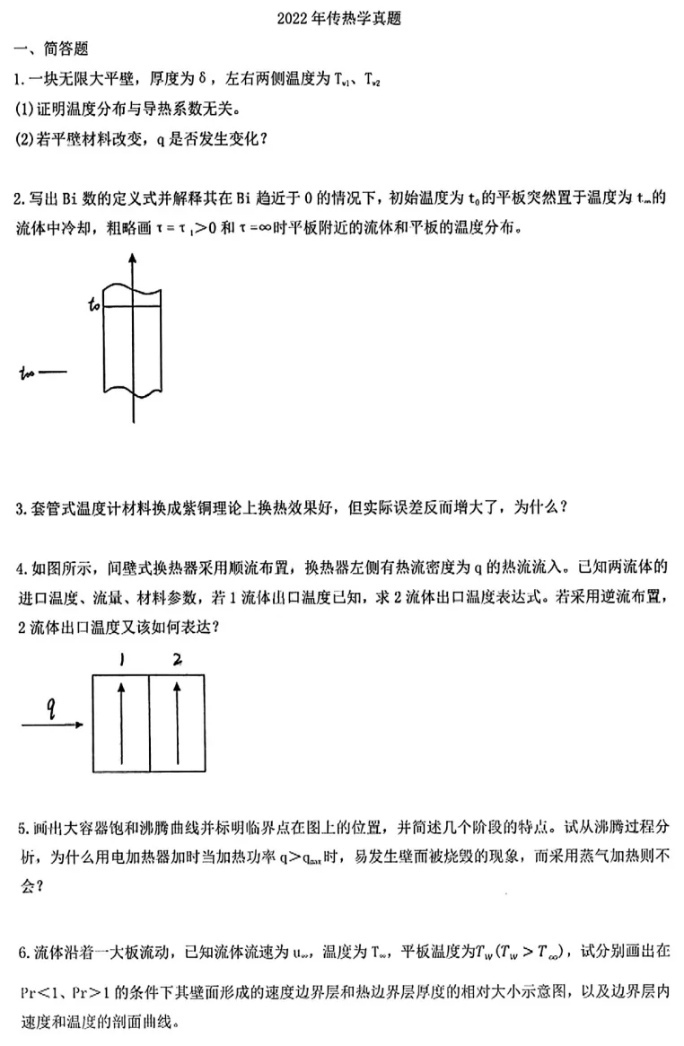 真题领取【师兄】华中科技大学812-传热学历年真题! 第13张