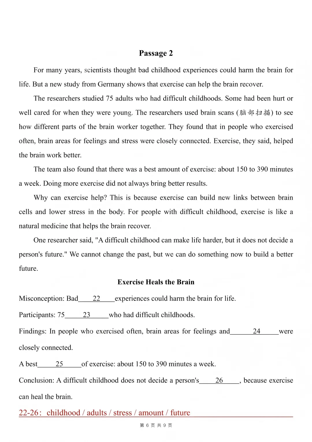 2026湖北专升本英语真题来了! 第6张