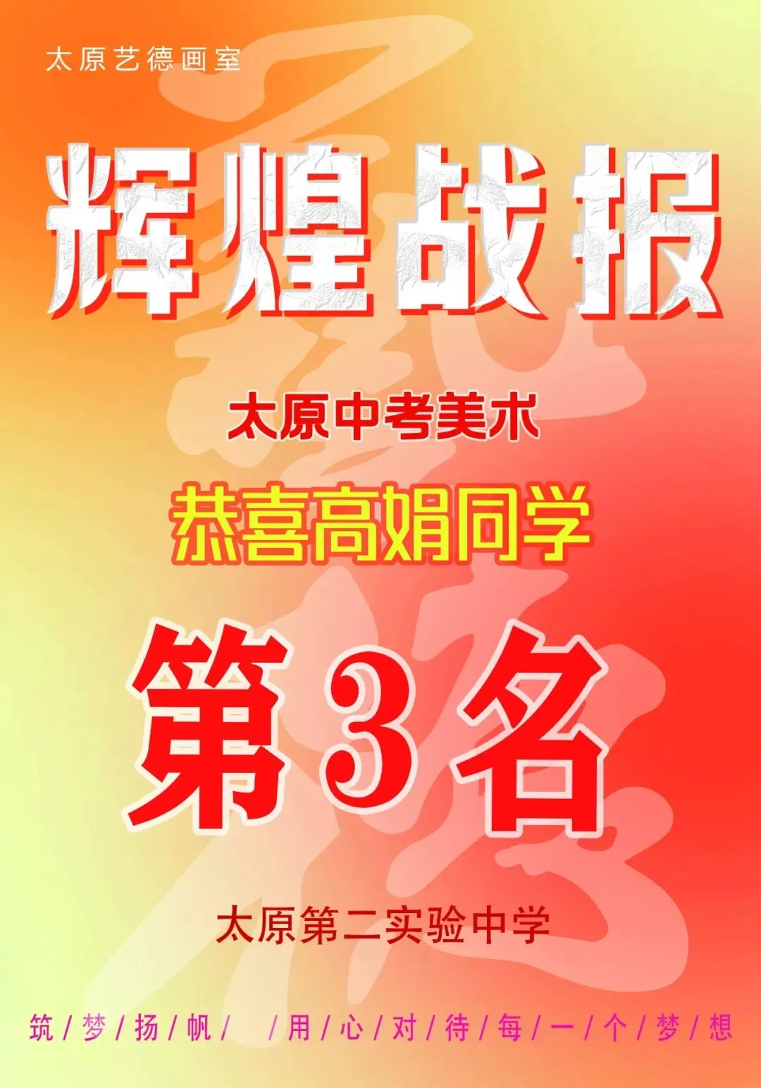 艺德画室中考美术成绩榜 第7张