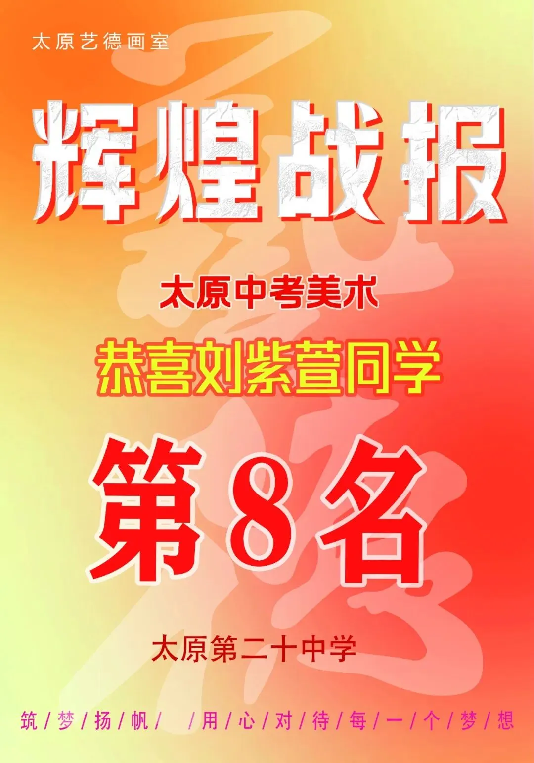 艺德画室中考美术成绩榜 第23张