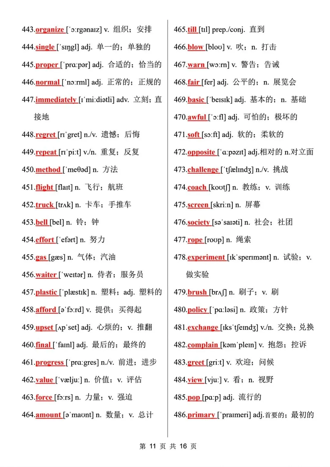 封神!真题刷烂才总结的688个中考高频词!背完中考英语直接开挂! 第12张