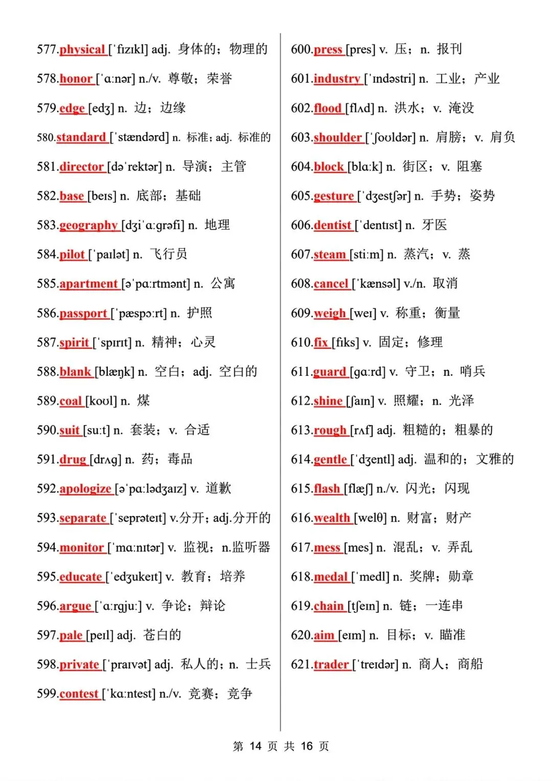 封神!真题刷烂才总结的688个中考高频词!背完中考英语直接开挂! 第15张