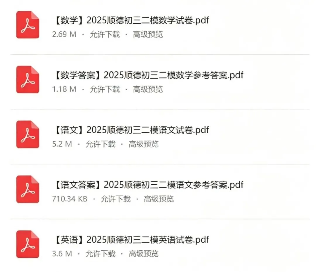 佛山二模时间出来了?附往年二模试卷电子版 第6张