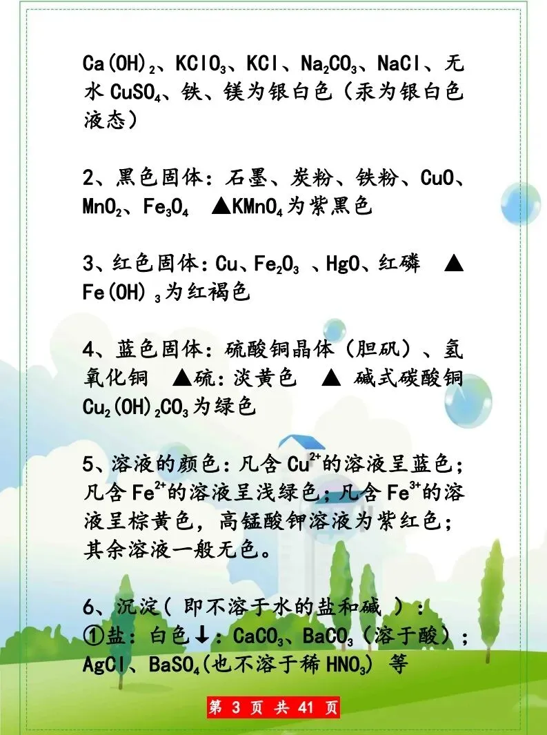 化学中考知识点汇总 第4张