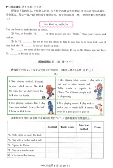 NEAT一级(对标公立四年级)真题 第11张