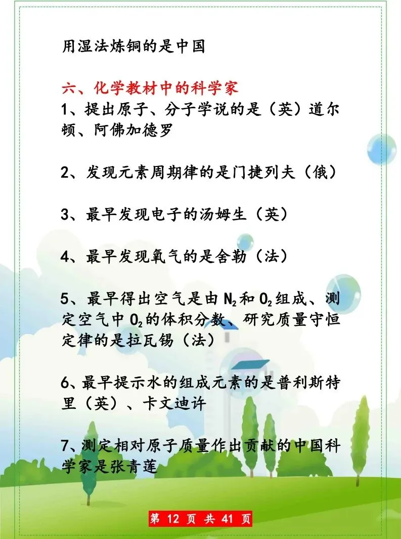 化学中考知识点汇总 第13张