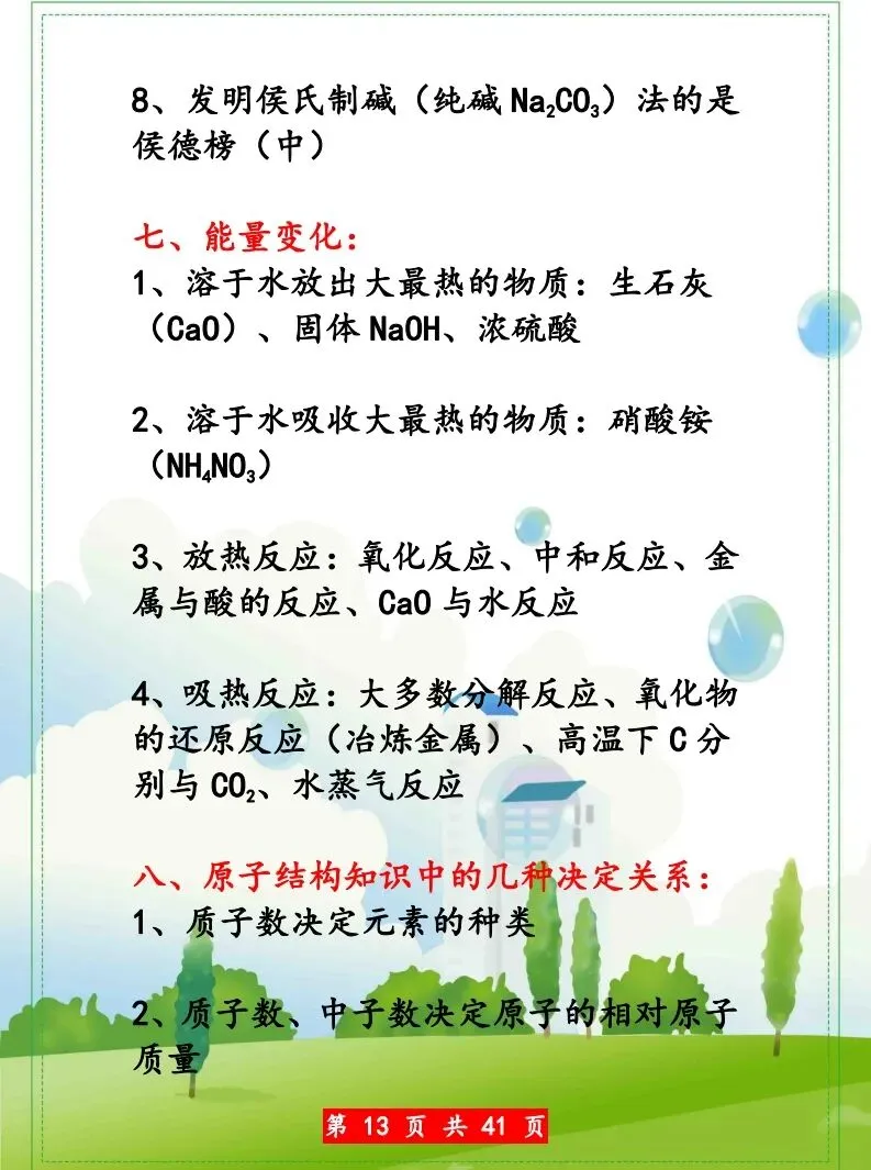 化学中考知识点汇总 第14张