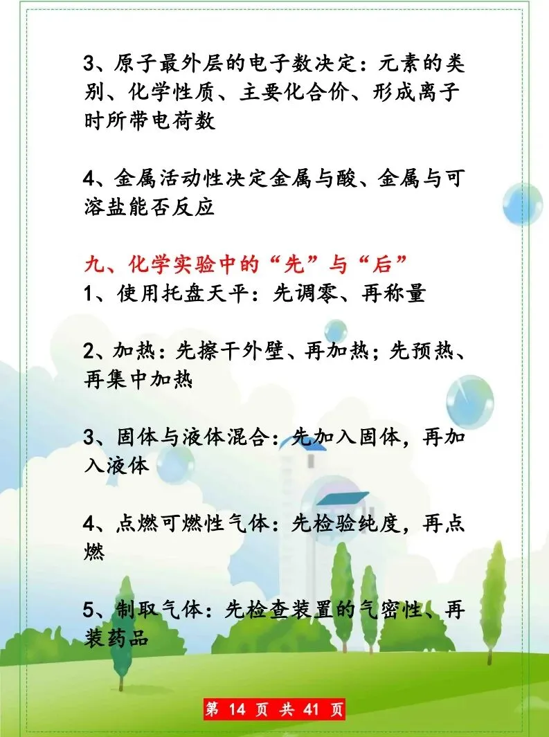 化学中考知识点汇总 第15张