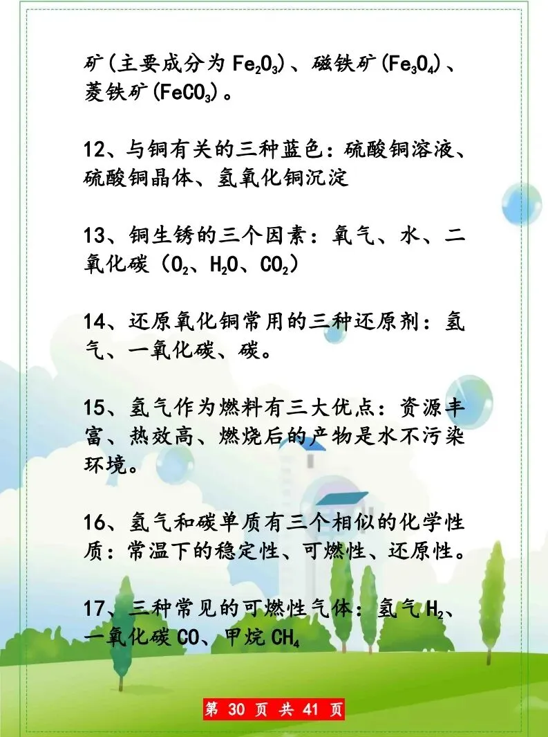 化学中考知识点汇总 第31张