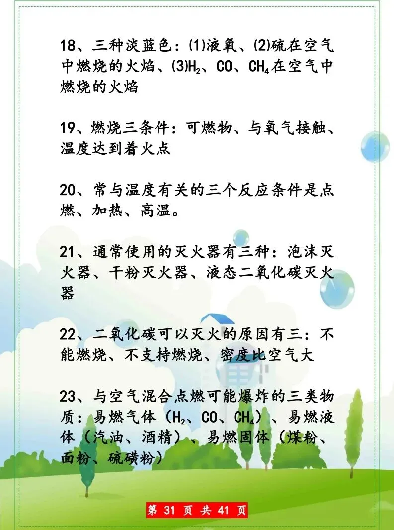 化学中考知识点汇总 第32张