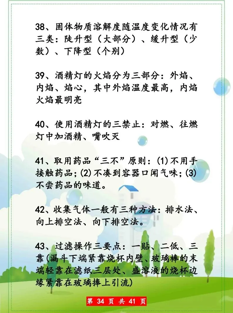 化学中考知识点汇总 第35张