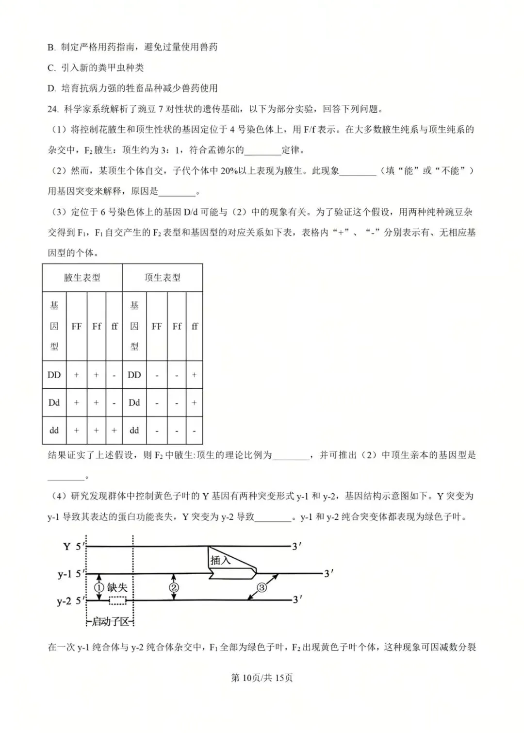 2025年黑吉辽蒙高考生物真题 第10张