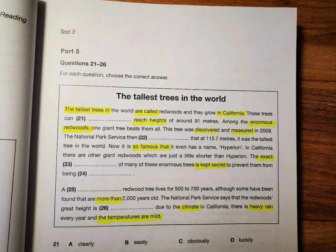 PET 16套真题 第4张