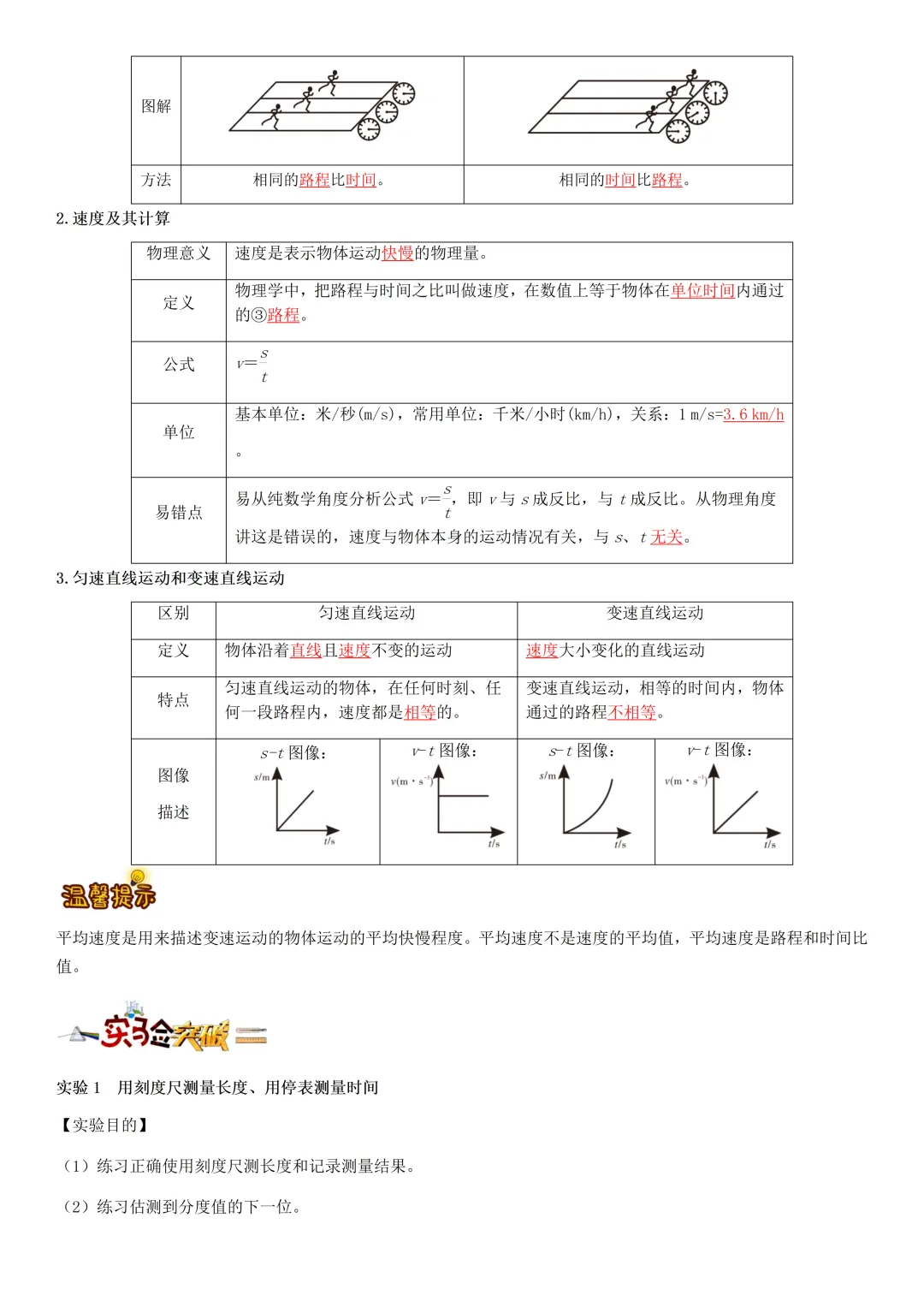 中考物理知识梳理汇总 第17张