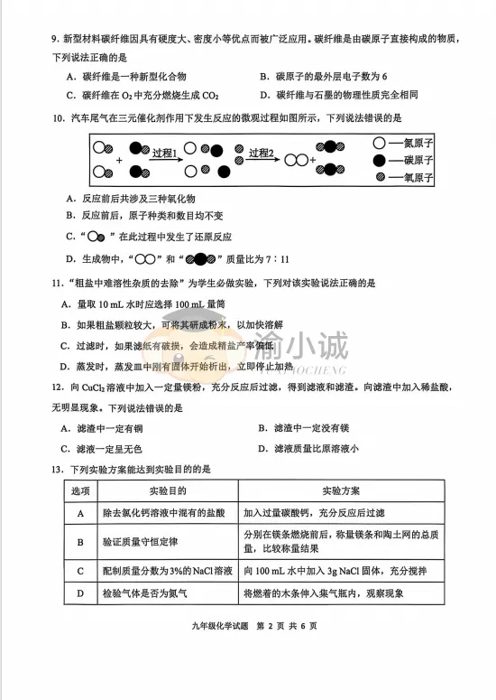 2026重庆指标到校真题完整版,建议收藏打印! 第11张