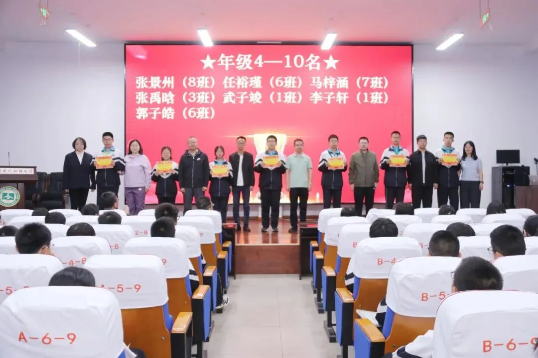 【决胜中考】榜样领航,逐梦青云|初三期中考试表彰大会 第11张