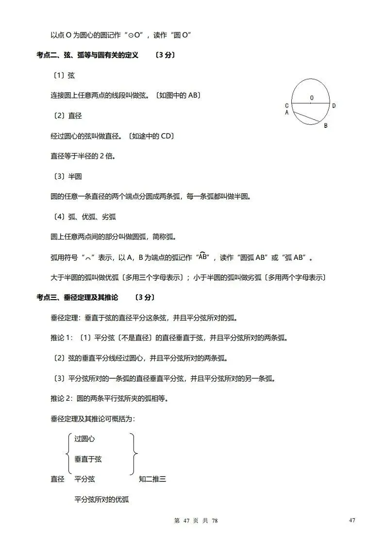 深圳初三学生注意!中考数学——超全78页知识点总结!家长替孩子收藏! 第47张