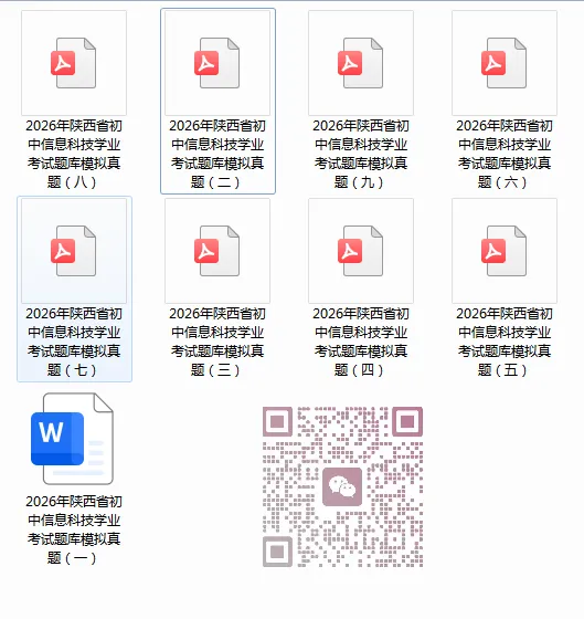 陕西初中信息技术考试模拟真题10套 免费下载 第1张