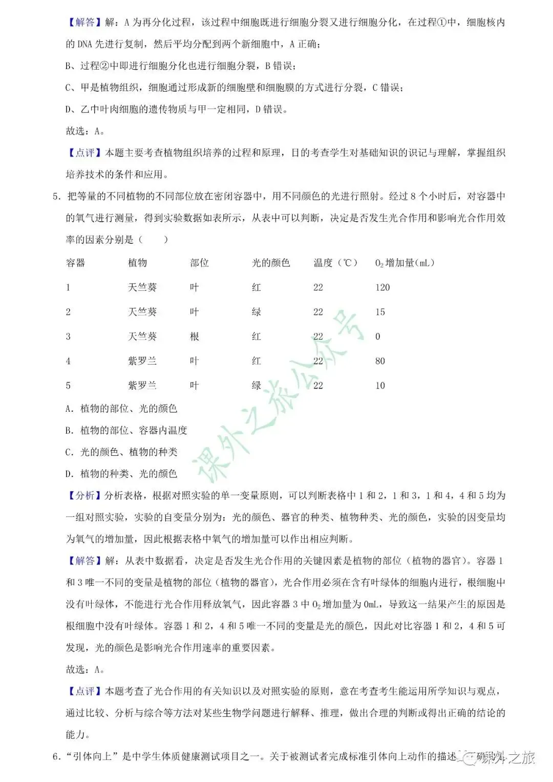 【中考真题】生物《中考真题测试卷》(含答案)可下载 第13张