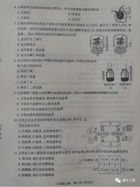 【中考真题】生物《中考真题测试卷》(含答案)可下载 第32张
