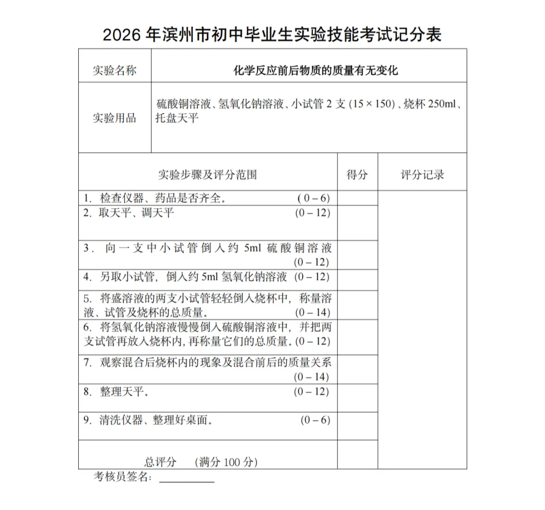 中考化学实验怎么拿满分?看这个视频+记分表就够了! 第19张