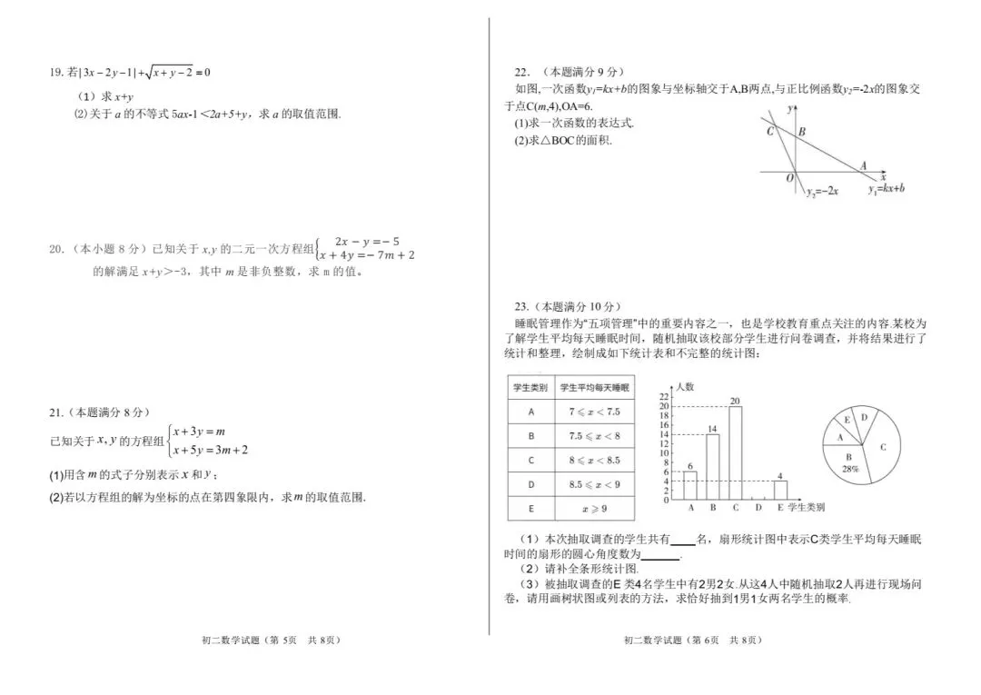2026年初二数学期中考试题分析 第3张