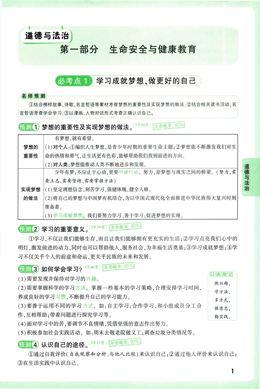 2026《中考考点预测》道法历史 第5张
