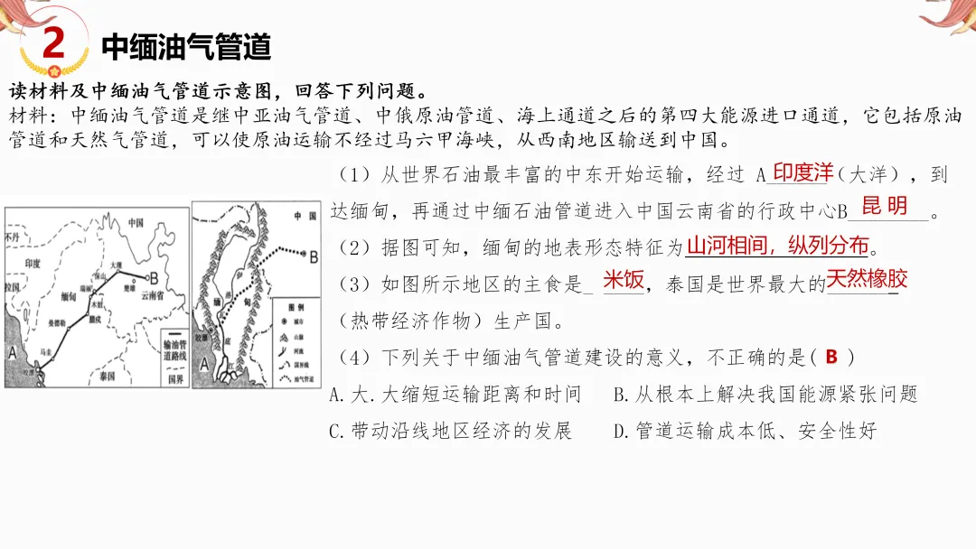 2026年中考地理复习【第二轮】 | 课题9《交通运输》,欢迎大家加入会员群,享受更多优惠! 第26张